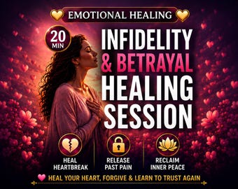 Infidelity & Betrayal Healing Session, Affair Recovery and Trust Rebuilding, Trauma Support, 20 Min Zoom