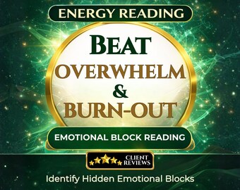 Burnout & Overwhelm Energy Reading | Emotional Blockage Clearing | Subconscious Stress, Exhaustion, and Emotion Healing
