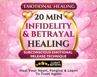Infidelity Recovery Healing Session: Emotional Release Betrayal Heartbreak Recovery, Digital Download