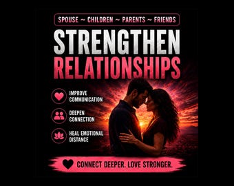 Couples Communication Workbook, Strengthen Marriage, Emotional Connection Guide (Digital Download)