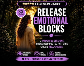 3X 60-Minute Healing Session: Subconscious Emotional Release Technique, Instant Download