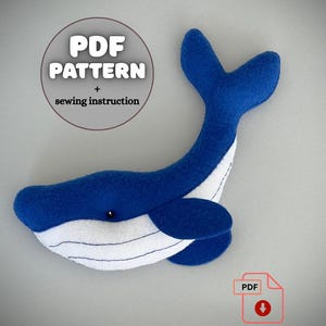 PDF Pattern and Step By Step Tutorial for Ocean Baby Mobile. Felt Mobile DIY. Ocean and Coastal Felt Toys Sewing Pattern. Nursery Decor.