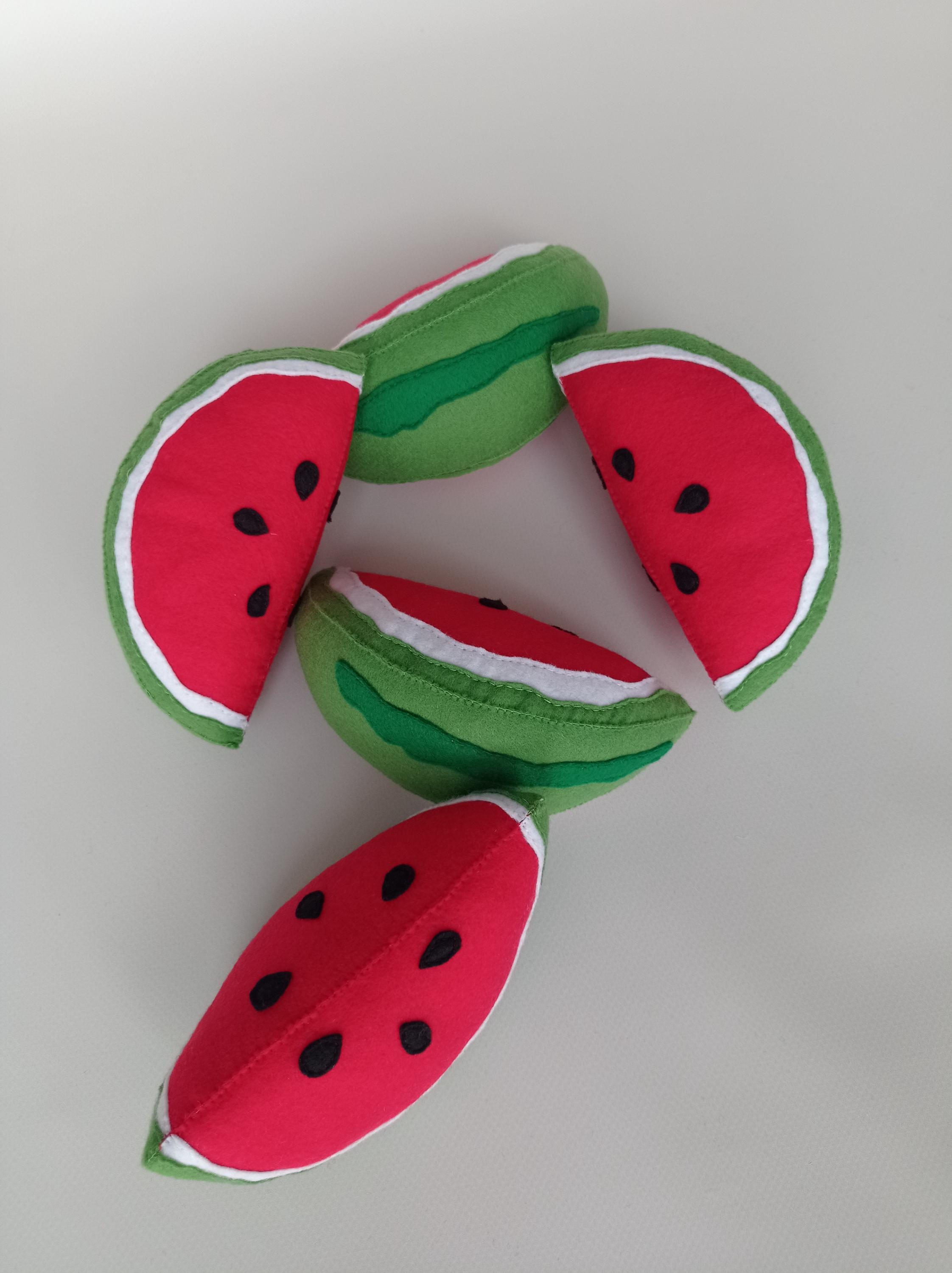 DIY PDF Pattern, Realistic Waldorf Inspired, Felt Watermelon Slice Play ...