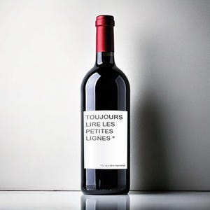 Etiquette bouteille de vin pour annonce grossesse, évènements, fêtes familiales. Vente à l'unité possible. Tarifs dégressifs.