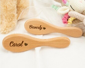 Engraved Name Girls Hair Comb, Custom Baby Gifts, Kids Hair Brush, Wooden Wedding Comb, Bamboo Paddle Hairbrush,Valentine Gift,Birthday Gift