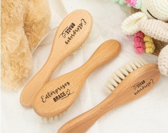 Custom Baby Gifts, Kids Hair Brush, Engraved Name Girls Hair Comb, Wooden Wedding Comb, Bamboo Paddle Hairbrush,Valentine Gift,Birthday Gift