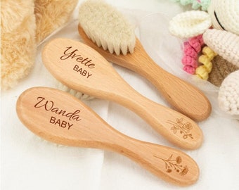 Custom Wooden Brush, Engraved Name Girls Hair Comb, Custom Baby Gifts, Kids Hair Brush, Bamboo Paddle Hairbrush,Valentine Gift,Birthday Gift