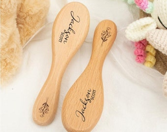 Kids Hair Brush, Engraved Name Girls Hair Comb, Wooden Wedding Comb, Bamboo Paddle Hairbrush, Dance Team Gift, Valentine Gift, Birthday Gift