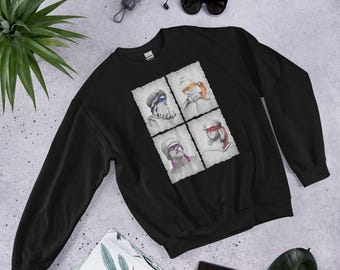 Sudadera unisex Filosofos, Tortugas , Artistas Ninja