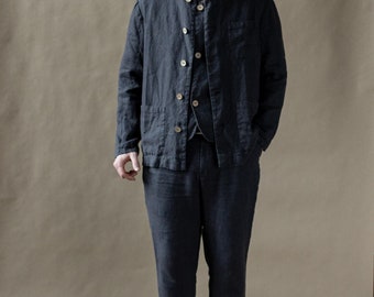 Warm Linen Jacket Angus for Men