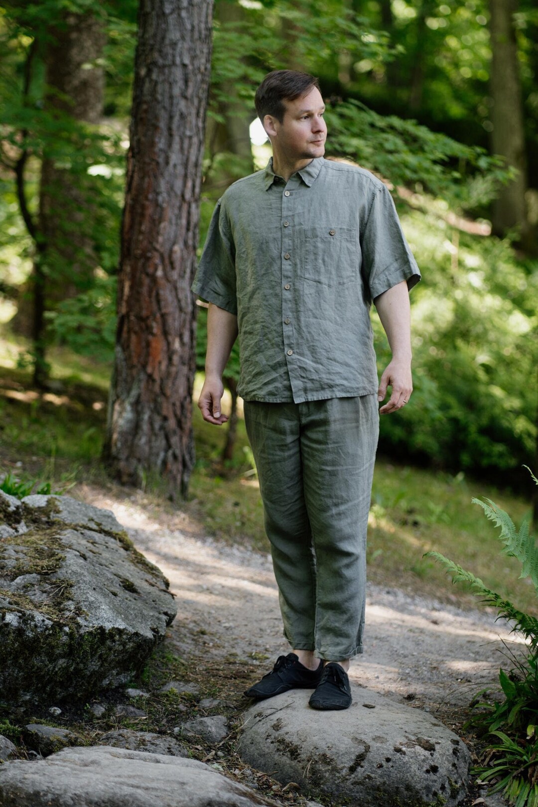 Men's Pleated Summer Pants | Relaxed Fit