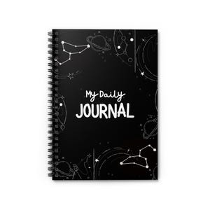 Celestial Spiral Notebook - My Daily Journal, Constellation Gifts, Astronomy Lovers, Writing Journal, Creative Planner, Gift for Students
