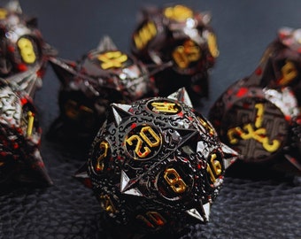 Crafted for Adventure,Metal DND Dice Set Metal dungeons and dragons dice sets ,Metal Dnd Dice for D&D Gift,Elevate Your Gaming Experience