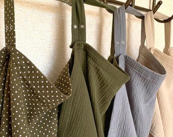 Breastfeeding Cover Set – Muslin Nursing Cover with Burp Cloth – Lightweight Cotton – New Mom Gift