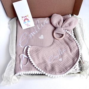 Baby Name Geschenkbox, benutzerdefinierte Baby Geschenkset, personalisiertes Babypartygeschenk, Neugeborenen Geschenk, Baby Mädchen Geschenk, neue Mutter Geschenk, Neugeborenen Set Korb