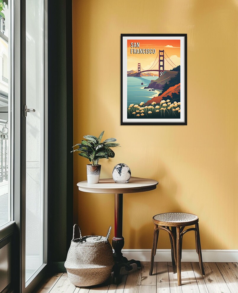 CatFrancisco Vintage Poster 500 Piece Jigsaw Puzzle - Premium Quality, Made In USA, Anderson Design