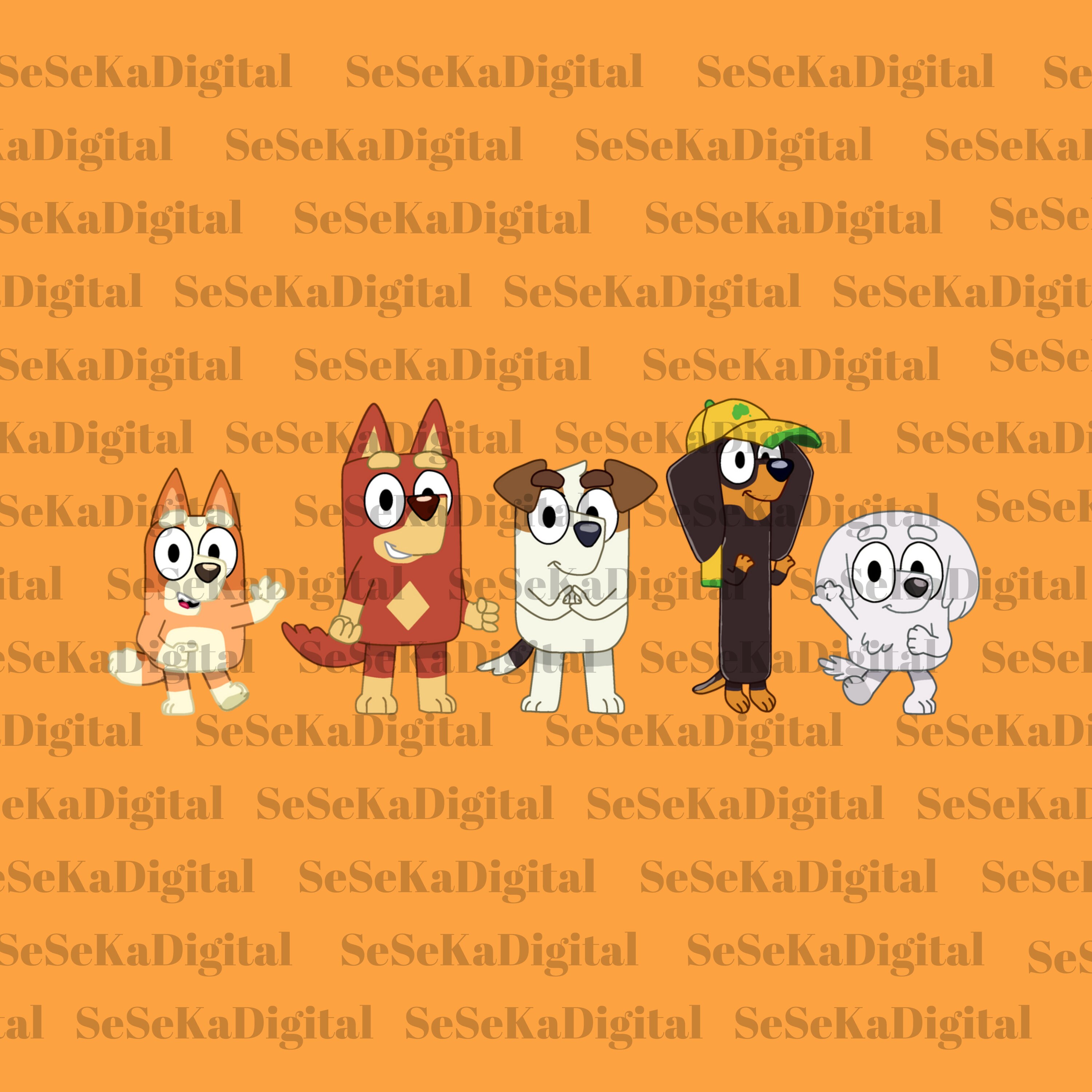 Bluey Freunde Png, Bluey svg, Bluey Freunde sofortiger Download, bereit ...