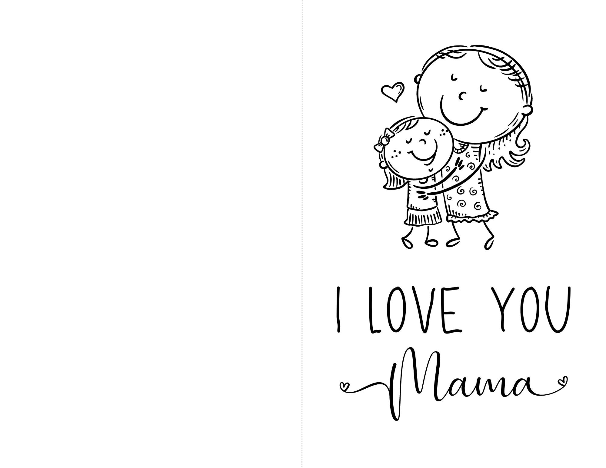 Happy Mothers Day Card, Printable Greeting Card, Instant Digital ...