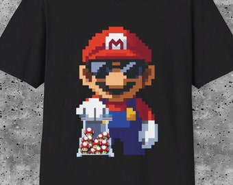 Super Mario Mushrooms Dealer T-Shirt: Funny Gamer Apparel