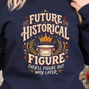 Future Historical Figure Retro Typography Graphic Tee and Apparel Collection