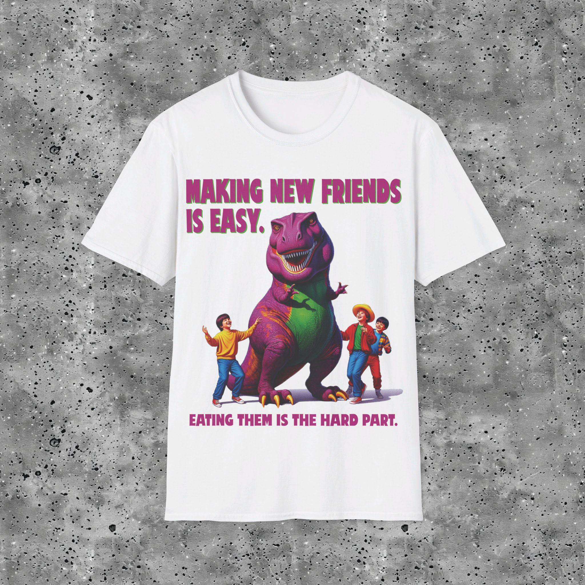 Funny Barney Dinosaur Parody T-shirt: Sarcastic Humor Gift - Etsy
