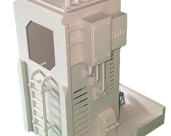 3D Printed Sci-Fi Dice Tower | Industrial TTRPG Roller