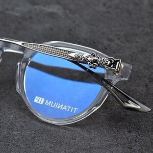 Ultra-light pure titanium frame anti-blue light anti-myopia, Glasses frames men and women, Fashion glasses 0084 Bild 4