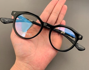 Ultra-light pure titanium frame anti-blue light anti-myopia, Glasses frames men and women, Fashion glasses 157