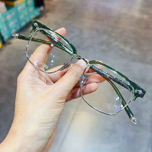 Ultralicht puur titanium frame anti-blauw licht anti-bijziendheid, brilmonturen mannen en vrouwen, modebril 241 afbeelding 2