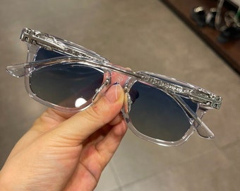 Titanium frame sunglasses against UVA, UVB rays, Men's and women's sunglasses, Fashion sunglasses, Men's and women's sunglasses 145