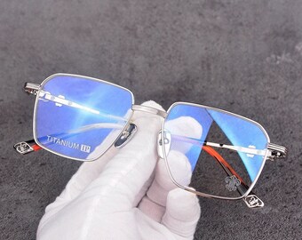 Ultra-light pure titanium frame anti-blue light anti-myopia, Glasses frames men and women, Fashion glasses 235