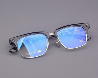 Ultra-light pure titanium frame anti-blue light anti-myopia, Glasses frames men and women, Fashion glasses 238