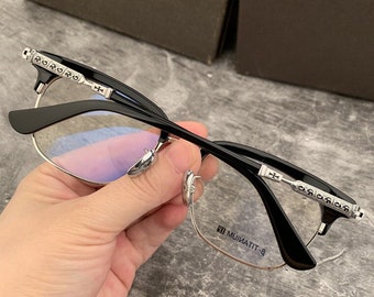 Ultra-light pure titanium frame anti-blue light anti-myopia, Glasses frames men and women, Fashion glasses 166