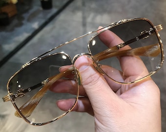 Pure titanium frame sunglasses, Men's and women's sunglasses, Fashion sunglasses, Sunglass for men and women, 007