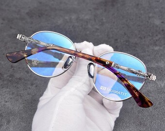 Ultralicht puur titanium frame anti-blauw licht anti-bijziendheid, brilmonturen mannen en vrouwen, modebril 164