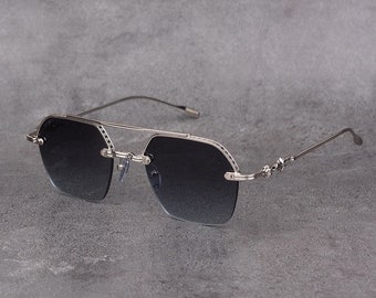 Pure titanium frame sunglasses, Men's and women's sunglasses, Fashion sunglasses, Sunglass for men and women, 171