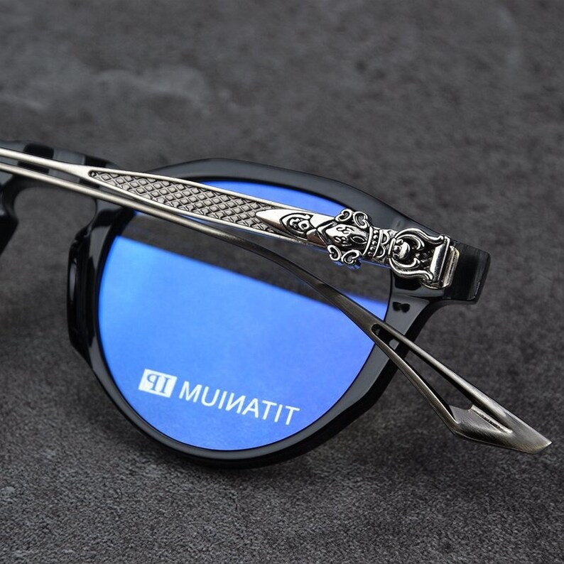 Ultra-light pure titanium frame anti-blue light anti-myopia, Glasses frames men and women, Fashion glasses 0084 Bild 1