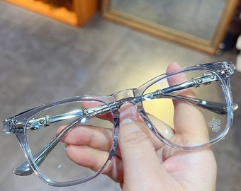 Ultra-light pure titanium frame anti-blue light anti-myopia, Glasses frames men and women, Fashion glasses 123