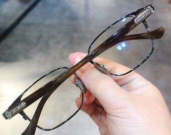 Ultra-light pure titanium frame anti-blue light anti-myopia, Glasses frames men and women, Fashion glasses 0026