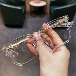 Ultra-light pure titanium frame anti-blue light anti-myopia, Glasses frames men and women, Fashion glasses 00102 B