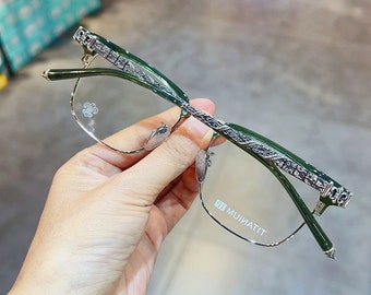 Ultra-light pure titanium frame anti-blue light anti-myopia, Glasses frames men and women, Fashion glasses 241