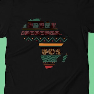 Karte von Afrika Tshirt für Junteenth, Unisex Black Lives Matters T-Shirt, schwarzes Geschichtsshirt, Gleichheitsrecht Shirt, schwarz stolz T-Shirt,