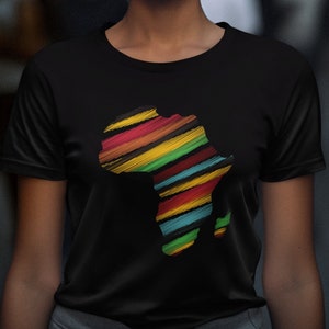 Karte von Afrika Tshirt für Junteenth, Unisex Black Lives Matters T-Shirt, schwarzes Geschichtsshirt, Gleichheitsrecht Shirt, schwarz stolz T-Shirt,