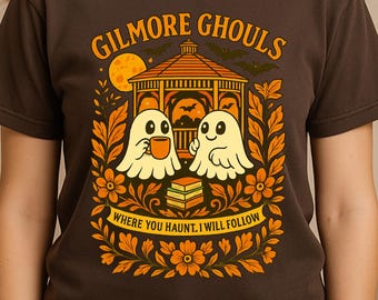 Gruseliges Geist-Halloween-Shirt - Komfortfarben Gilmore Ghouls Tee