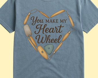 Camiseta de colores cómodos para artistas de cerámica: regalo para el torno de alfarero