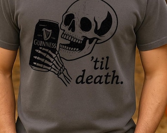 Guinness Skull T-Shirt – Halloween Party T-Shirt für Bier-Liebhaber in Irland und anderswo