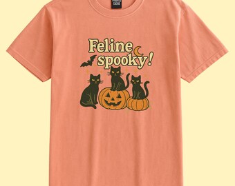 Cat Lover Halloween Shirt – Comfort Colors Spooky Tee