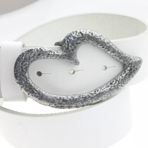 Heart Belt Buckle, Silver Belt Buckle, Heart Jewelry, Heart Belt Accessory, Leather Belt, Love Buckle, Belt Fastener, Women Buckle, GS196as