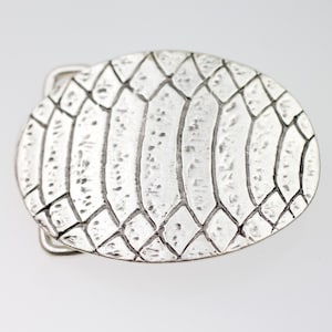 Silber Krokodil Gürtelschnalle, Python Gürtelverschluss, Zubehör für Gürtelschnallen, Eidechsen Gürtel, Schlangenhaut Gürtelschnalle, verstellbarer Gürtel GS320