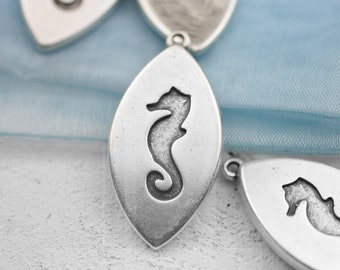 1 Antikes Silber Seepferd Anhänger, Seepferd Charms, Zamak Anhänger, Schmuckherstellung ZM528as